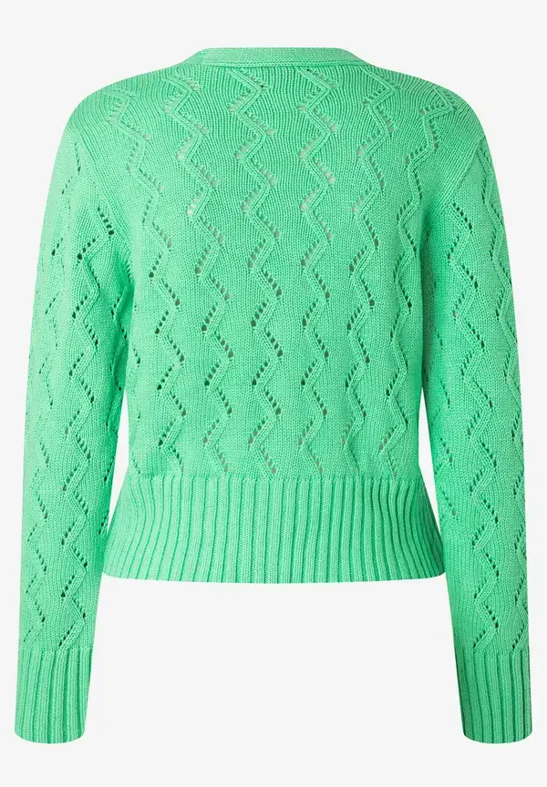 More & More Ajour Cardigan, march green, Frühjahrs-Kollektion Outlet
