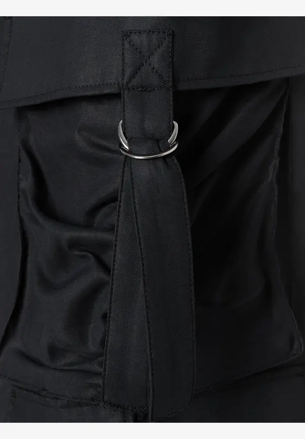 More & More fließende Cargohose, schwarz, Frühjahrs-Kollektion Schlussverkauf