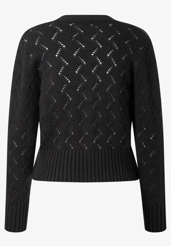 More & More Ajour Cardigan, schwarz, Frühjahrs-Kollektion Meist gekauft
