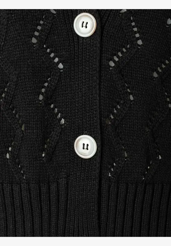 More & More Ajour Cardigan, schwarz, Frühjahrs-Kollektion Meist gekauft