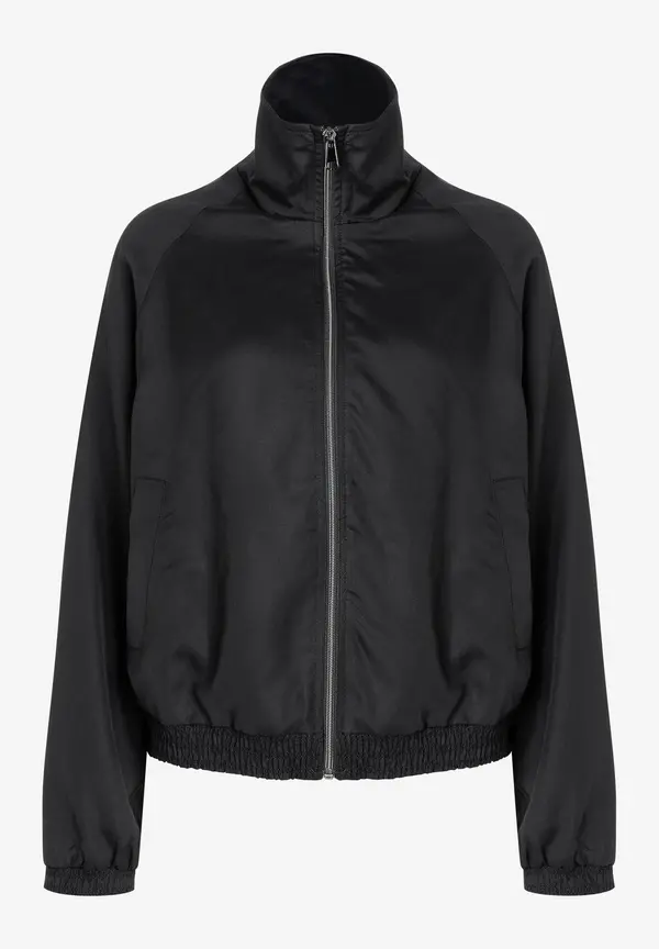 More & More Blouson mit gesmoktem Saum, schwarz, Frühjahrs-Kollektion Limitierter Zeitrabatt