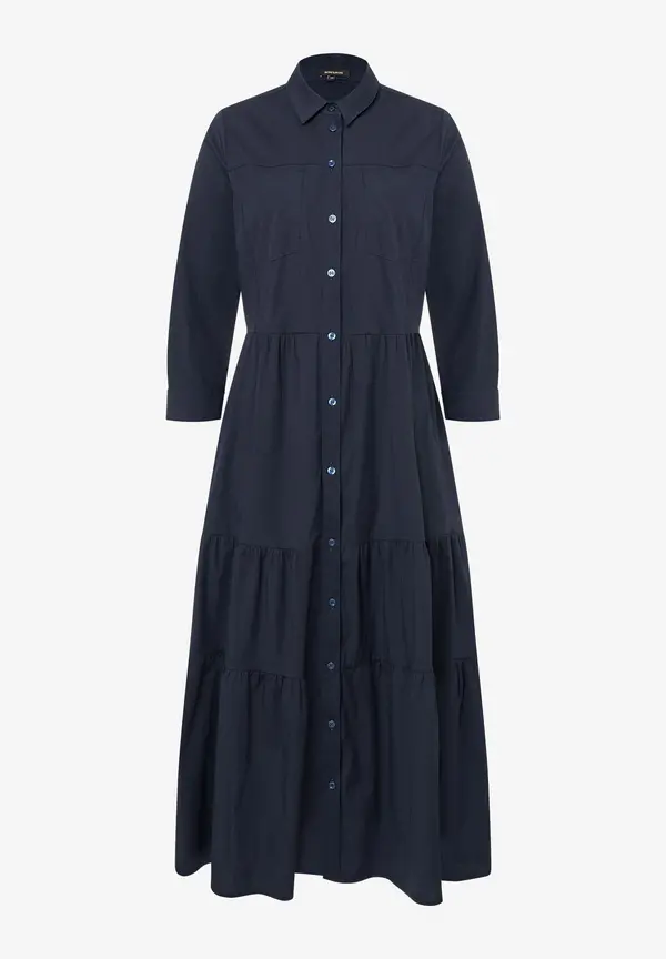 More & More langes Hemdblusenkleid, marine, Frühjahrs-Kollektion Sonderangebot