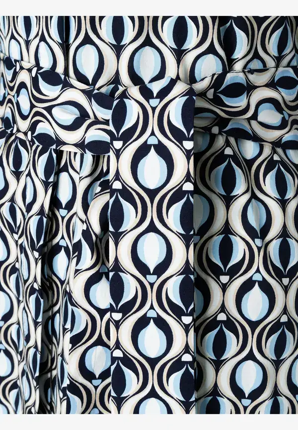 More & More Hemdblusenkleid, grafischer Print, marine/hellblau, Frühjahrs-Kollektion Günstig kaufen