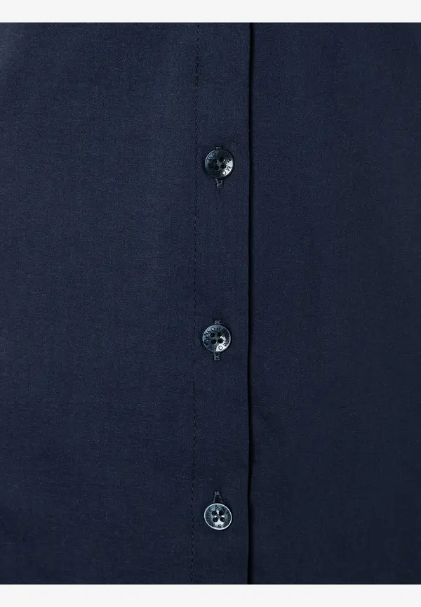 More & More Baumwoll/Stretch Bluse, marine Muttertagsangebot