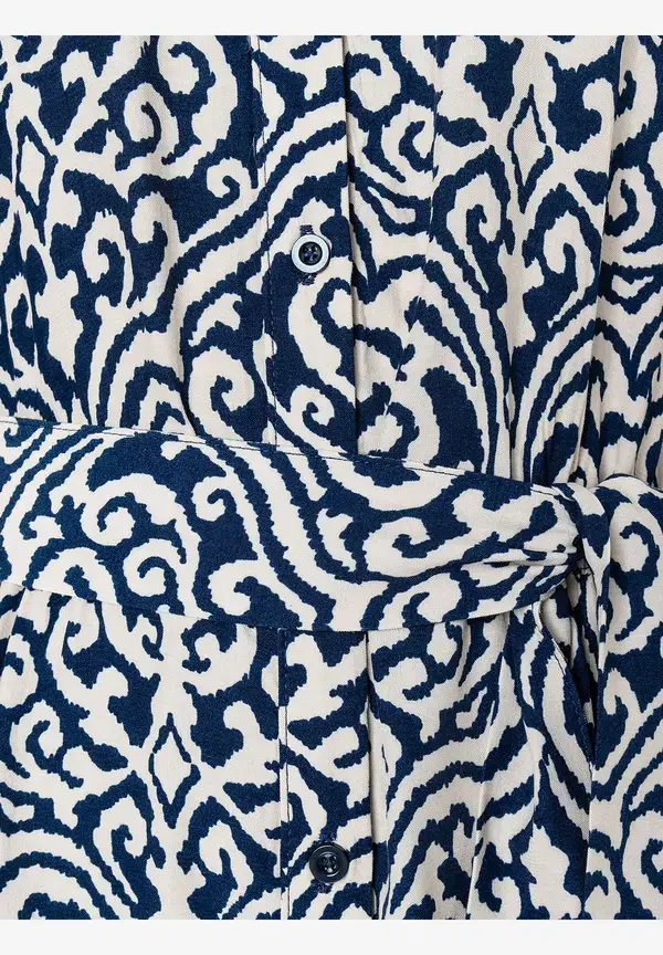 More & More Viskosekleid, Ornament-Print, Frühjahrs-Kollektion Lagerräumung
