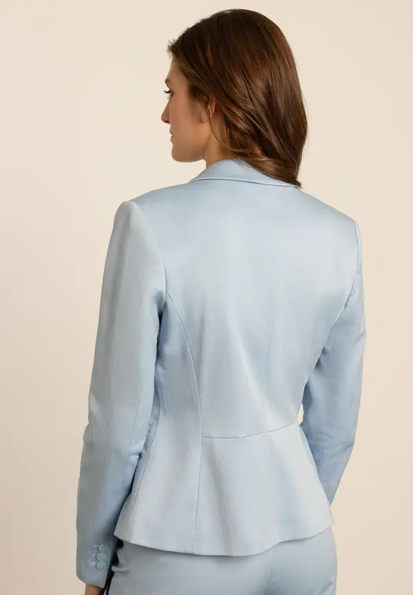 More & More Blazer mit feiner Struktur, hellblau, Frühjahrs-Kollektion Online Outlet