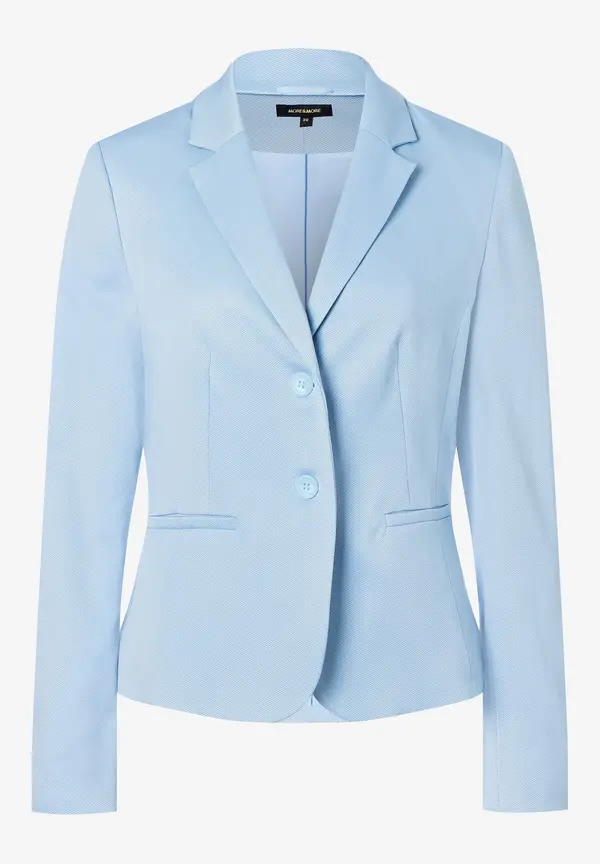 More & More Blazer mit feiner Struktur, hellblau, Frühjahrs-Kollektion Online Outlet