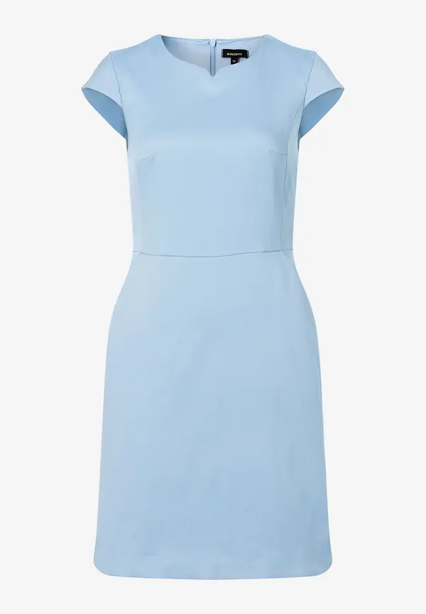 More & More Etuikleid mit feiner Struktur, hellblau, Frühjahrs-Kollektion Blitzangebot