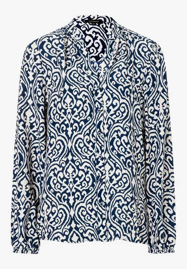More & More Viskosebluse, Ornament-Print, Frühjahrs-Kollektion Große Rabatte