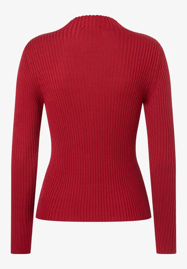 More & More Rippstrick-Pullover, rot, Herbst-Kollektion Räumungsverkauf