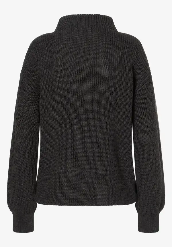 More & More Rippstrick-Pullover, schwarz, Herbst-Kollektion Tägliche Deals