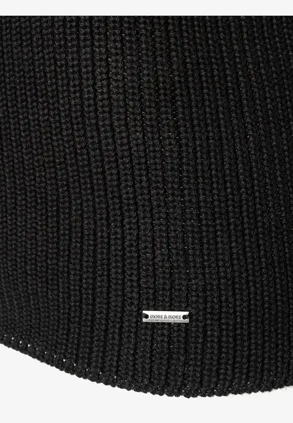 More & More Rippstrick-Pullover, schwarz, Herbst-Kollektion Tägliche Deals