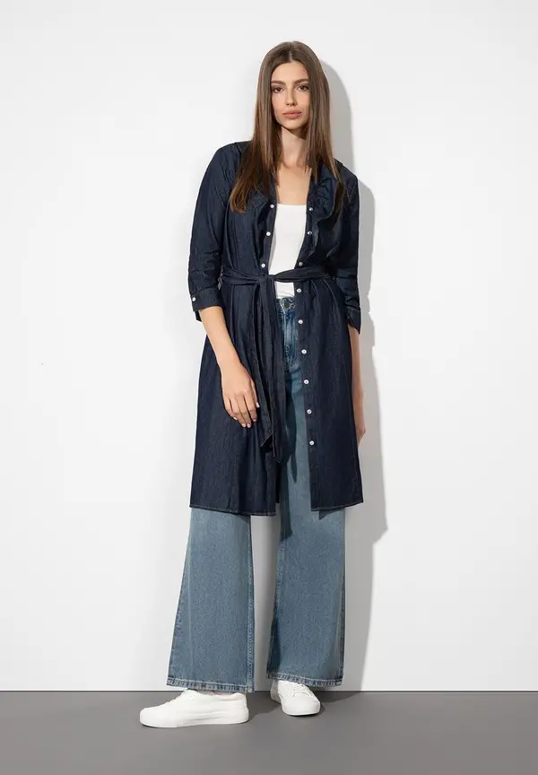 More & More feminines Jeanskleid, dark blue denim VIP-Rabatte