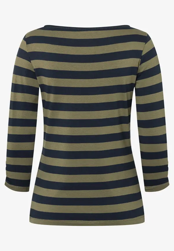 More & More Streifenshirt, marine/oliv Letzte 3 Tage