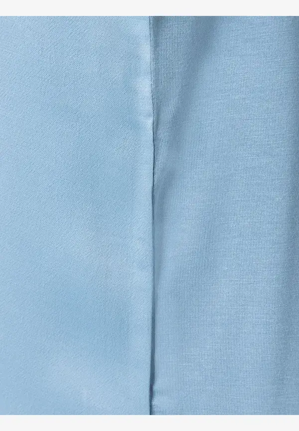 More & More Shirt mit Satinfront, hellblau JETZT KAUFEN