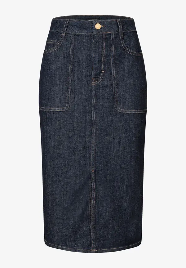 More & More midilanger Denimrock Bis zu 65% Rabatt