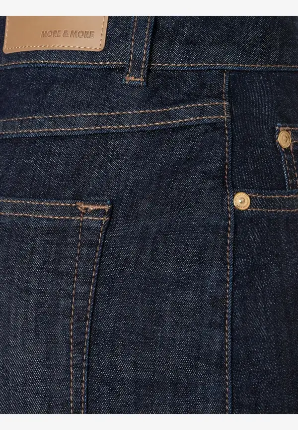 More & More midilanger Denimrock Bis zu 65% Rabatt