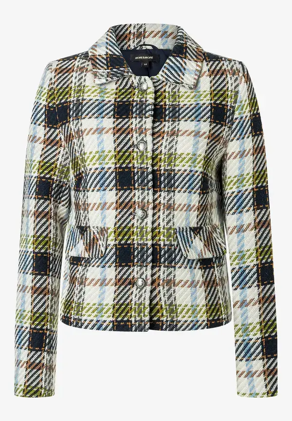 More & More kurze Blazerjacke, Maxi-Karo Bis zu 55% Rabatt