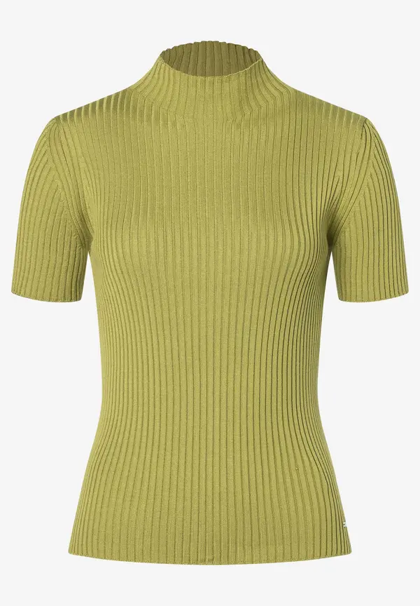 More & More Rippstrick-Pullover, Kurzarm, soft moss green 50% Rabatt mit kostenlosem Versand