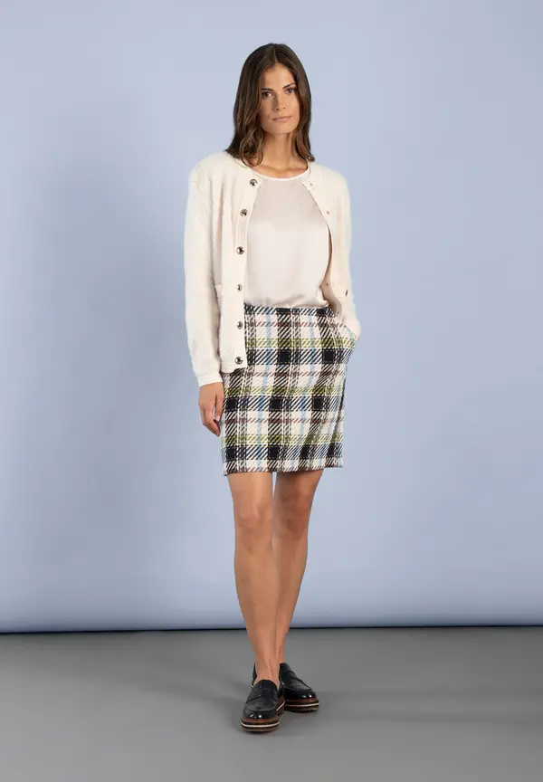 More & More Fell-Strickjacke, powder creme Black Friday Preise
