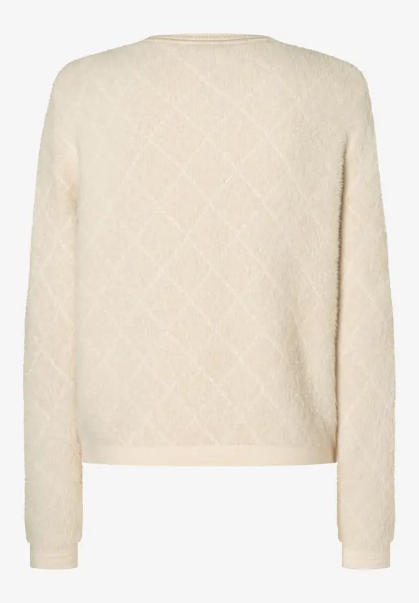 More & More Fell-Strickjacke, powder creme Black Friday Preise