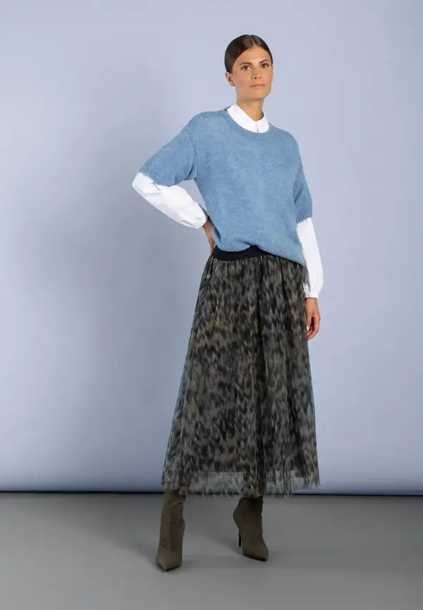 More & More Kurzarm-Pullover, hellblau 50% Rabatt für begrenzte Zeit