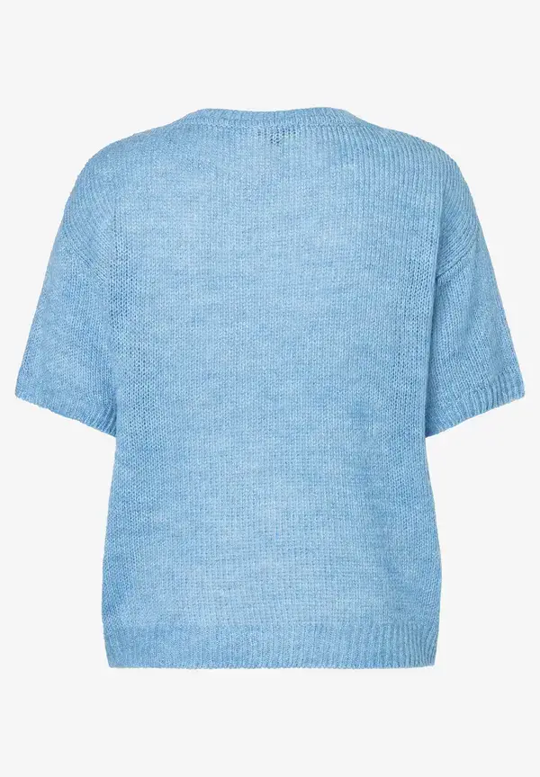 More & More Kurzarm-Pullover, hellblau 50% Rabatt für begrenzte Zeit