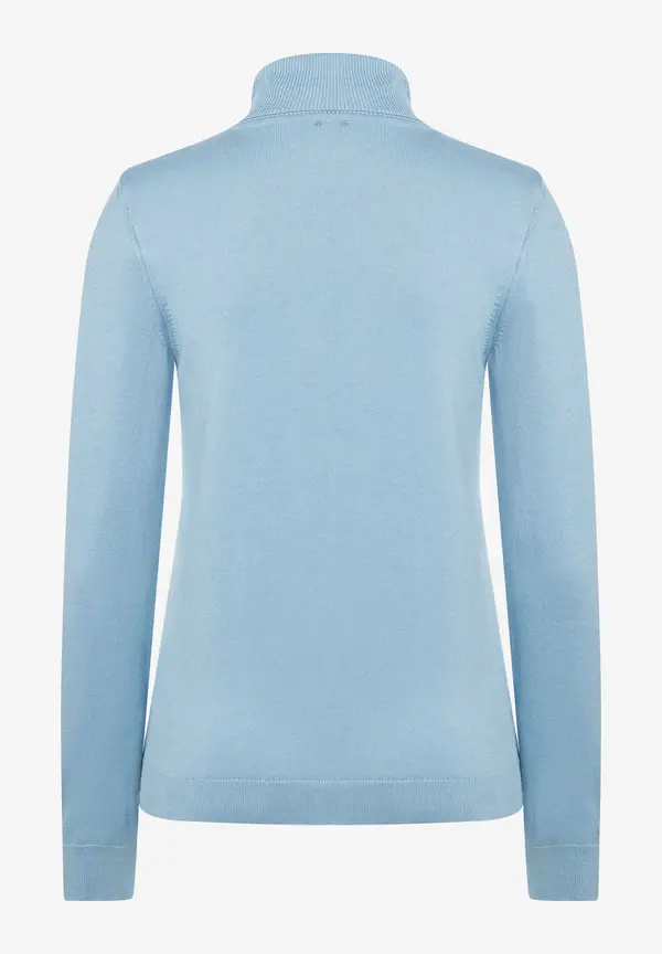 More & More Rollkragenpullover, hellblau, Herbst-Kollektion im Angebot