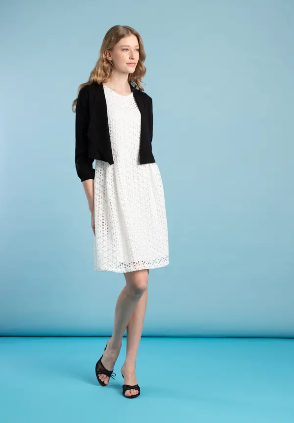 More & More kurzer Cardigan, schwarz, Frühjahrs-Kollektion Fabrikverkauf