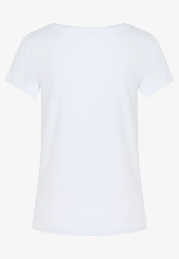 More & More T-Shirt mit Herz-Print, weiß, Frühjahrs-Kollektion Günstig kaufen