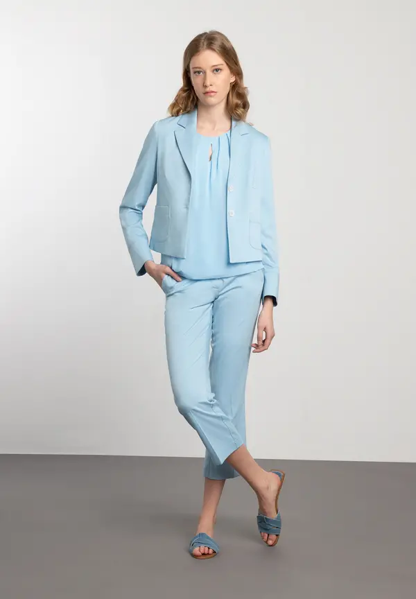 More & More kurzer Blazer, light skyblue, Frühjahrs-Kollektion Black Friday