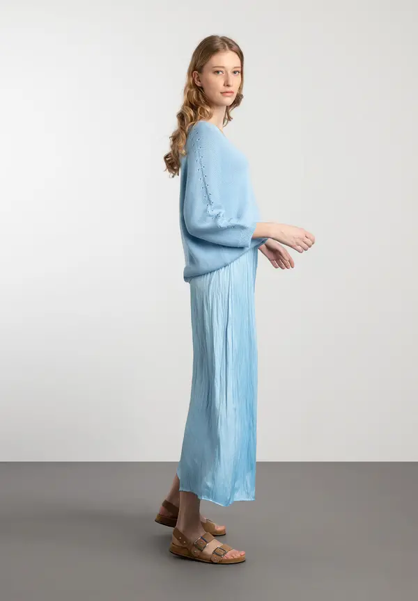 More & More Satinrock, light skyblue, Frühjahrs-Kollektion Cyber Monday