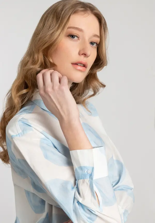 More & More Baumwollbluse, XL-Dots, Frühjahrs-Kollektion Blitzangebot