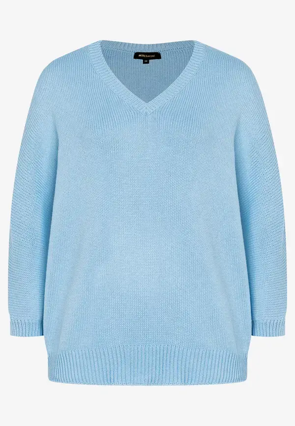 More & More Pullover mit V-Ausschnitt, light skyblue, Frühjahrs-Kollektion Bestseller
