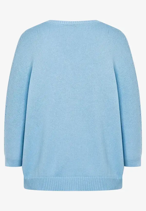 More & More Pullover mit V-Ausschnitt, light skyblue, Frühjahrs-Kollektion Bestseller