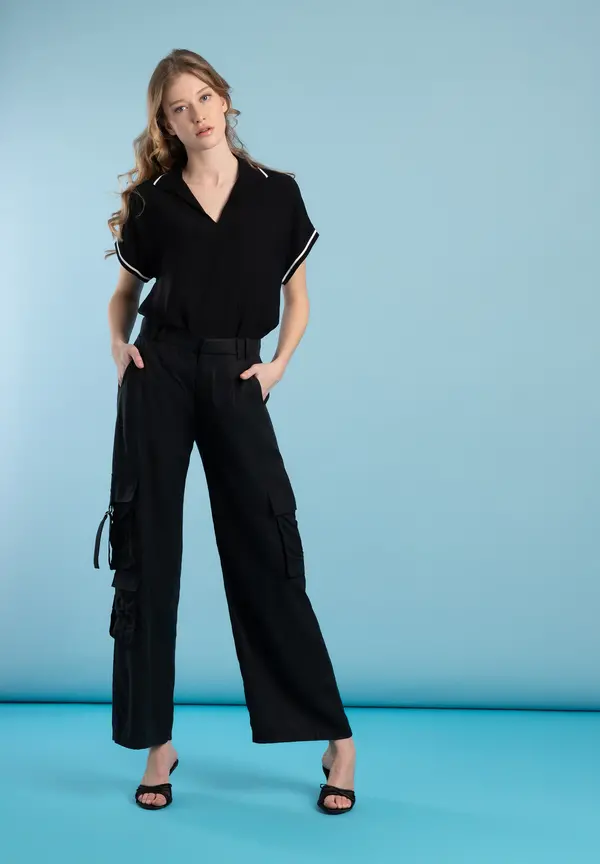 More & More Polo-Bluse, schwarz, Frühjahrs-Kollektion Kauf eins, bekomm eins gratis