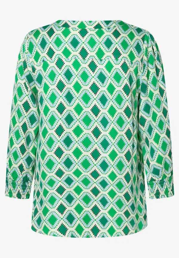 More & More Satinbluse, grafischer Print, Frühjahrs-Kollektion Tägliche Deals