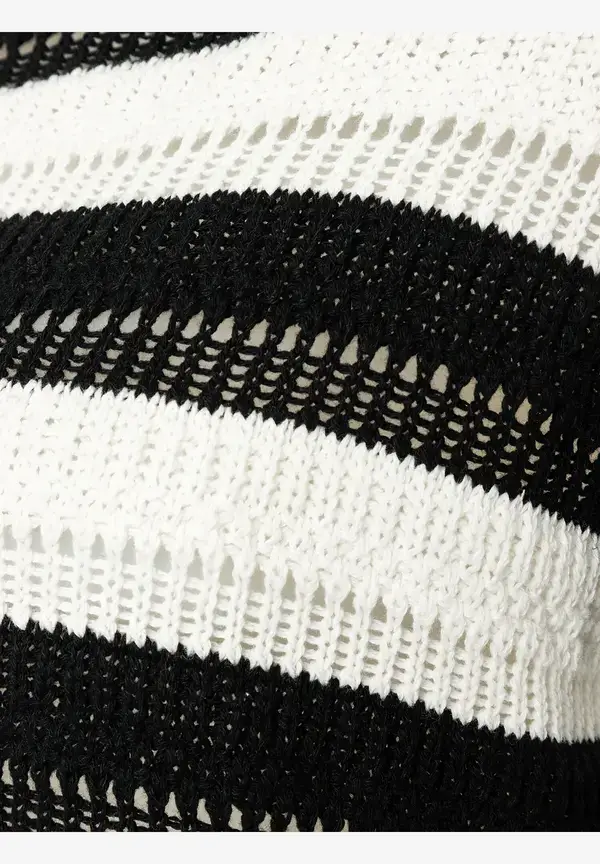 More & More Pullover, schwarz/weiß gestreift, Frühjahrs-Kollektion VIP-Rabatte