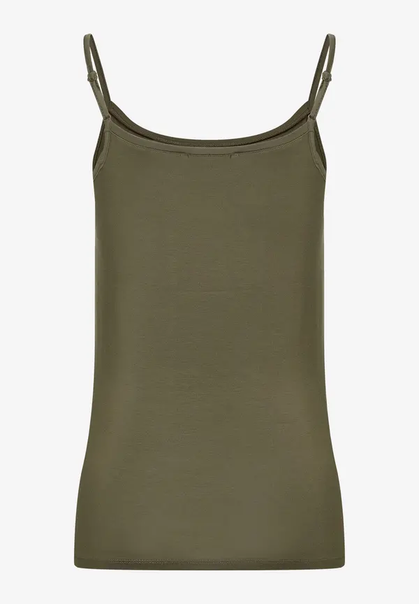 More & More Spaghetti-Top, oliv Neueste Stile