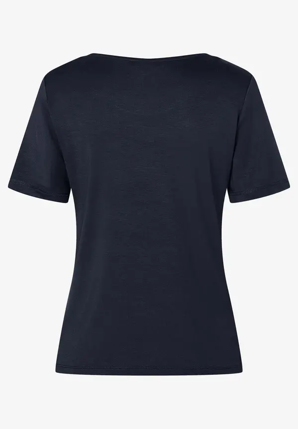 More & More T-Shirt mit Zierkante, marine Zeitbegrenzte Promotion