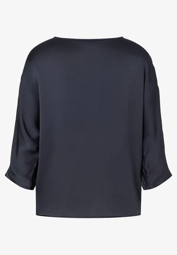 More & More Satinbluse, marine Black Friday Preise