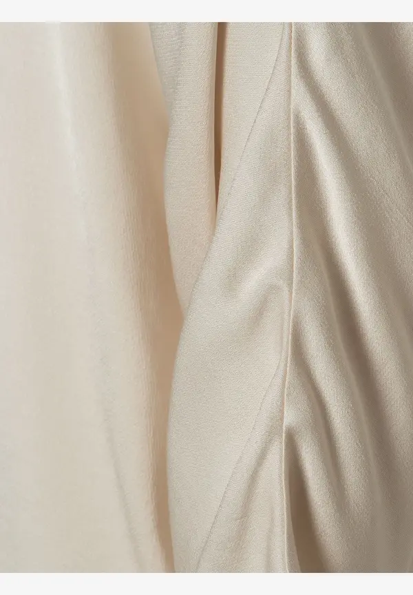 More & More Satinbluse, powder creme 2025