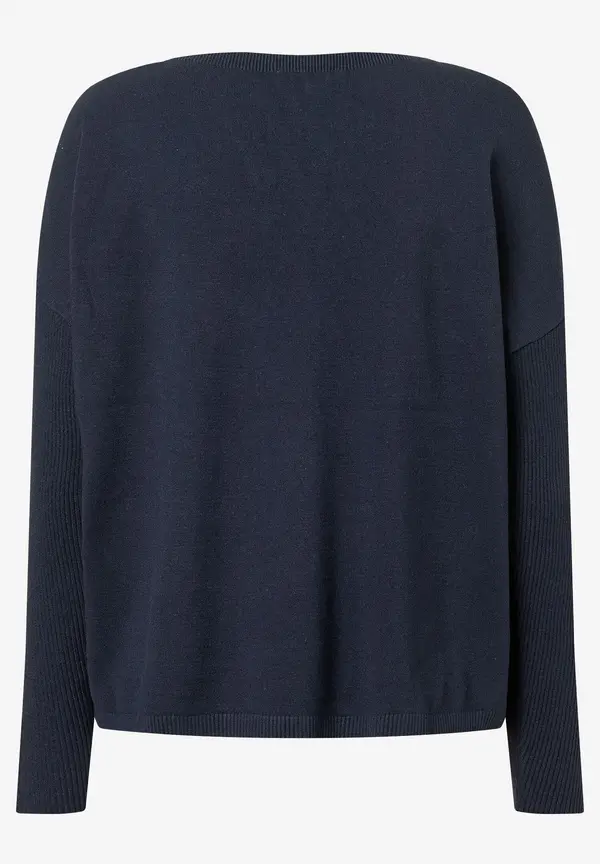 More & More Pullover, marine Fabrikverkauf