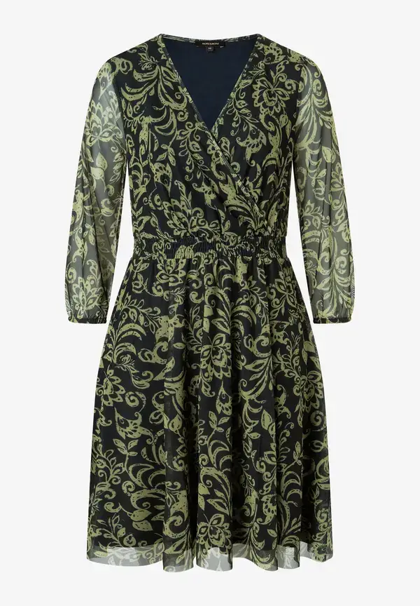 More & More Meshkleid, Paisleyprint, marine/grün Meist gekauft