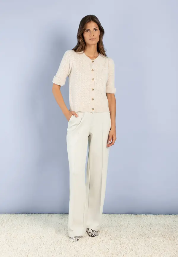 More & More Cardigan, Kurzarm, powder creme Fabrikpreis