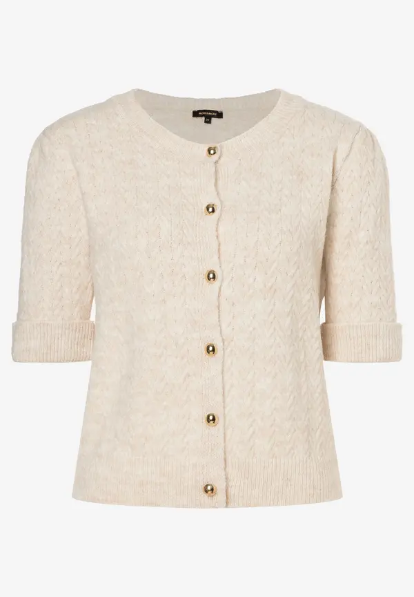 More & More Cardigan, Kurzarm, powder creme Fabrikpreis