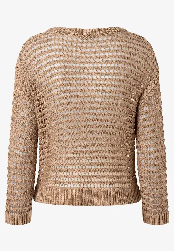 More & More Ajour Pullover, soft toffee, Sommer-Kollektion Online Shopping