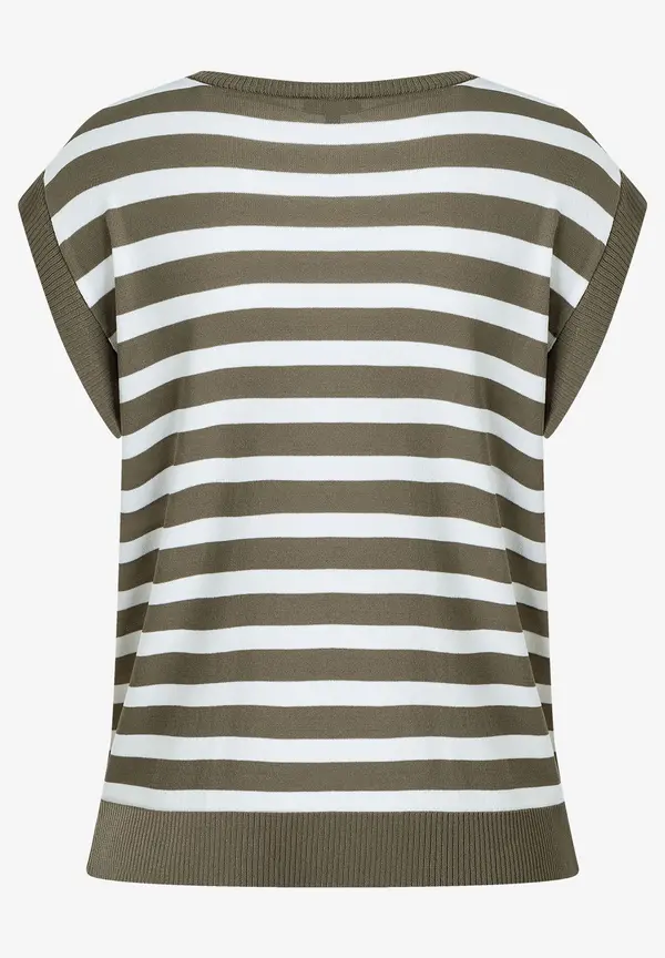 More & More Pullunder, khaki/weiß gestreift, Sommer-Kollektion Saisonschlussverkauf