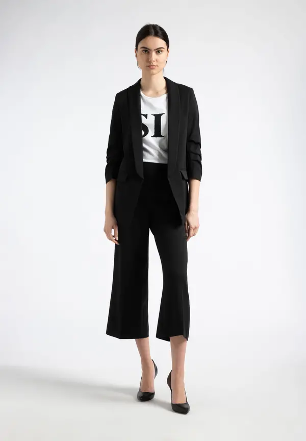 More & More Blazer mit Schalkragen, schwarz, Frühjahrs-Kollektion Lagerräumung
