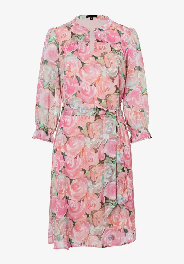 More & More Chiffonkleid, Rosenprint, Sommer-Kollektion Zeitlich begrenztes Angebot